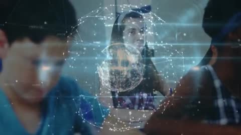 Students Engaging in Innovative Digital Learning Experience