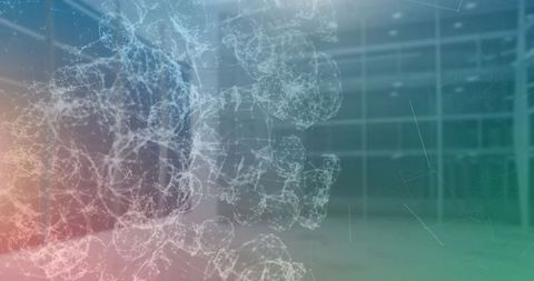 Futuristic DNA Structure Hologram on Blue Digital Background - Download Free Stock Images Pikwizard.com