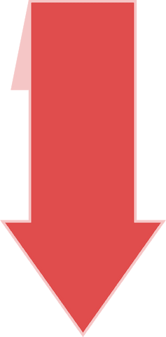 Transparent Red Arrow Icon Towards Bottom Direction - Download Free Stock Videos Pikwizard.com