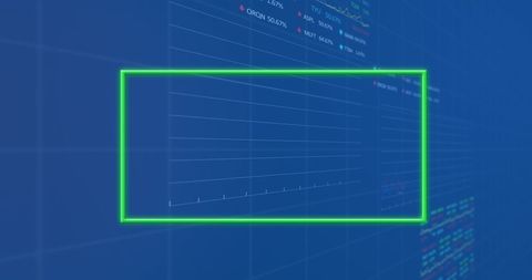 Neon Frame Hovering Over Digital Data Display - Download Free Stock Images Pikwizard.com
