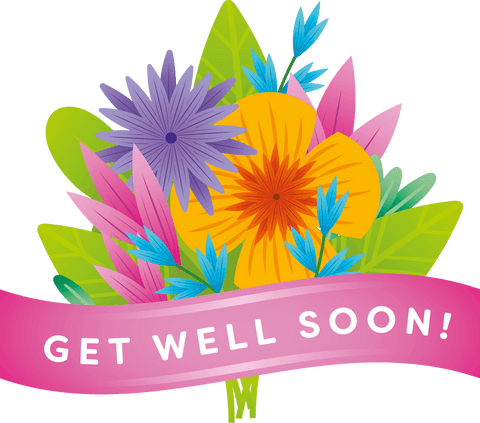 vibrant flower bouquet get well soon message on transparent background - Download Free Stock Videos Pikwizard.com