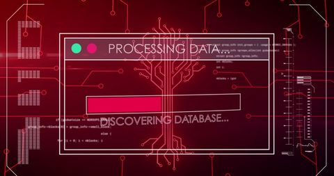 Conceptual Digital Interface on Integrated Circuit with Data Processing - Download Free Stock Images Pikwizard.com
