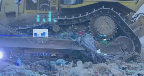 Data Analytics on Waste Disposal Site with Bulldozer - Download Free Stock Images Pikwizard.com