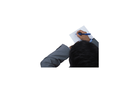Businessman Writing Notes on Transparent Background PNG - Download Free Stock Videos Pikwizard.com