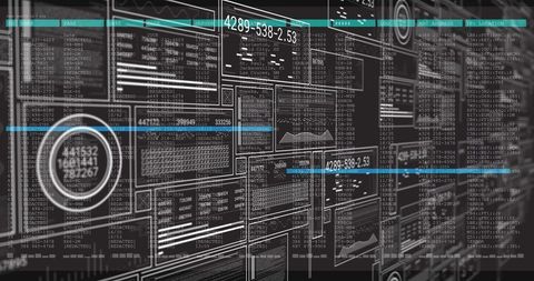 Futuristic Data Interface with Numbers and Analytics - Download Free Stock Images Pikwizard.com