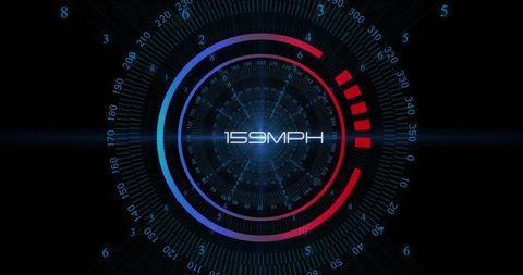Digital Speedometer and Data Interface on Black Background - Download Free Stock Images Pikwizard.com
