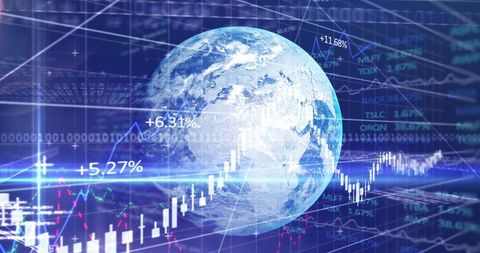 Global Financial Market Digital Visualization - Download Free Stock Images Pikwizard.com