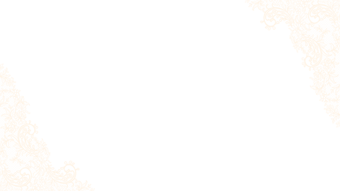 Decorative off-white lace frame on transparent backdrop