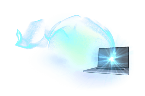 Digital Laptop with Futuristic Blue Smoke on Transparent Background - Download Free Stock Videos Pikwizard.com