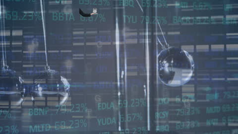 Animation of Financial Trading with Newton's Cradle