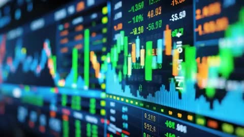 Dynamic Stock Market Display with Charts and Data