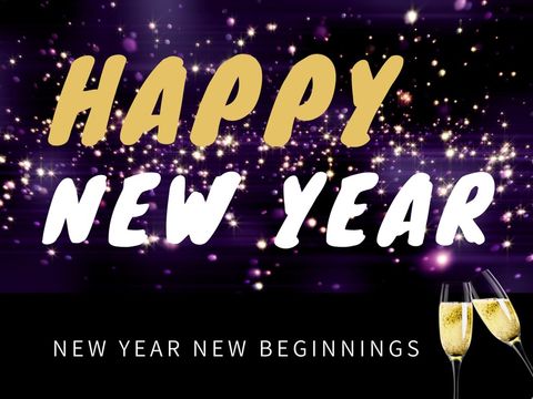 Festive New Year Celebration with Glittering Sparkles and Champagne - Download Free Stock Templates Pikwizard.com