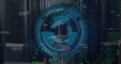 Futuristic Cyber Security Data Analysis Interface