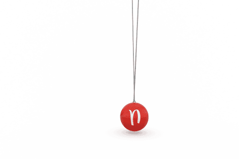 Transparent Red Ball with Letter N on White Background - Download Free Stock Videos Pikwizard.com