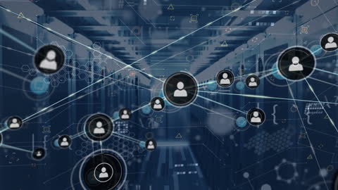 Global Network Connections in a Digital Server Environment Concept