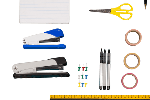 office essentials on transparent background vector image - Download Free Stock Videos Pikwizard.com