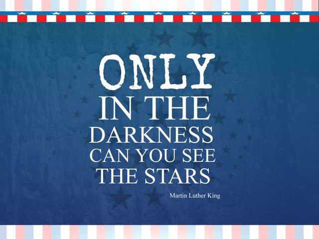 Inspirational Quote with Patriotic Themed Background by Martin Luther King - Download Free Stock Templates Pikwizard.com