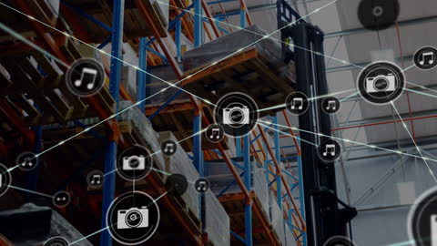 Digital Network Connectivity in Modern Warehouse