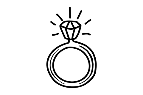 transparent diamond ring illustration on black background - Download Free Stock Videos Pikwizard.com