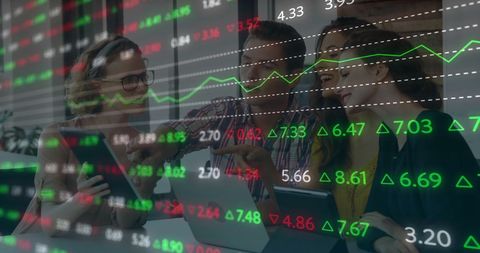 Multicultural Team Engaged with Financial Data Overlays - Download Free Stock Images Pikwizard.com
