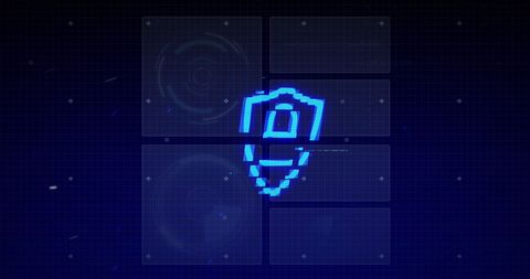 Digital Interface with Padlock Icon Representing Cybersecurity - Download Free Stock Images Pikwizard.com