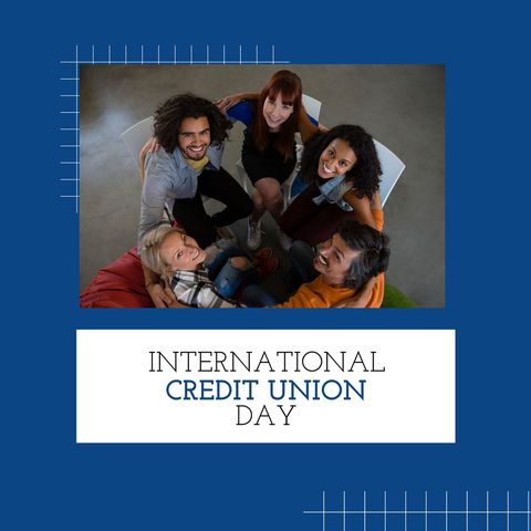 happy diverse group celebrating international credit union day - Download Free Stock Templates Pikwizard.com