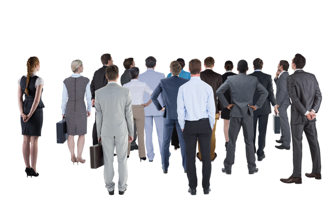 Transparent Group of Business People Looking Up Together - Download Free Stock Videos Pikwizard.com