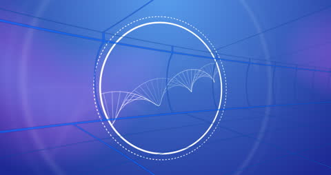 Digital Interface with Circle and DNA Strand Elements