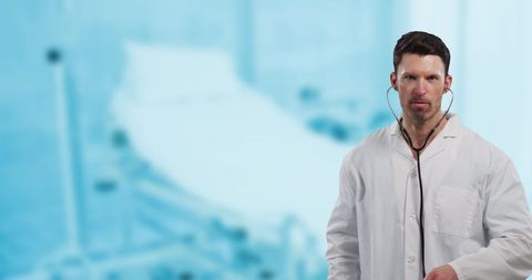 Healthcare Professional in Modern Medical Environment