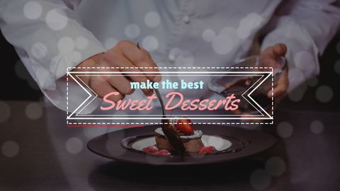chef creating elegant dessert with berries and chocolate - Download Free Stock Templates Pikwizard.com