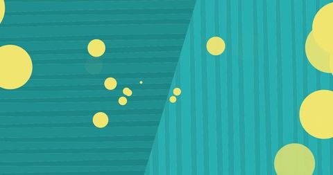 Yellow light spots on green striped background