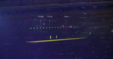 Digital Financial Data Analysis with Futuristic Elements