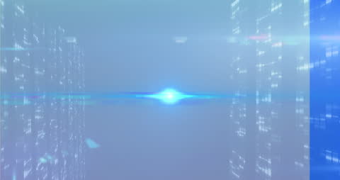 Digital Light Trails in Futuristic Virtual World