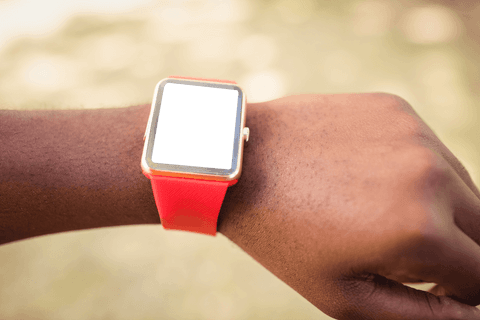 transparent screen smartwatch on man's wrist outdoors - Download Free Stock Videos Pikwizard.com