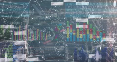 digital data processing and business network interface - Download Free Stock Images Pikwizard.com