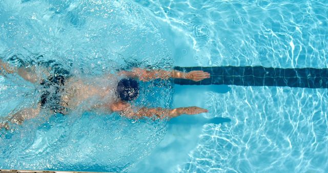 Swimmer Gliding Underwater in Pool Doing Breaststroke - Download Free Stock Photos Pikwizard.com