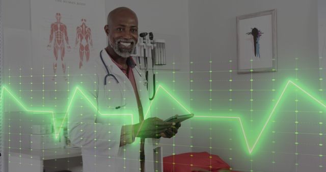 Confident African American Doctor Using Digital Tablet in Modern Clinic - Download Free Stock Images Pikwizard.com