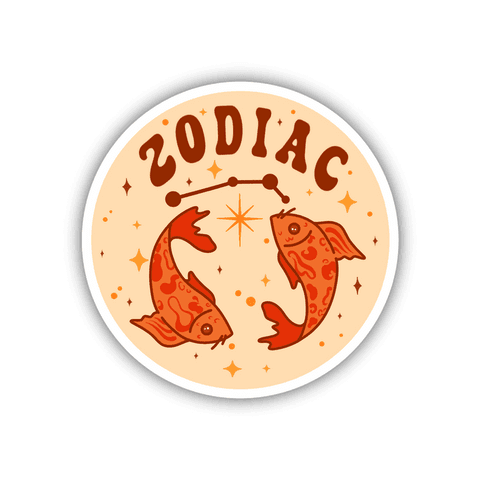 pisces zodiac symbol with fish and starry design on transparent background - Download Free Stock Videos Pikwizard.com