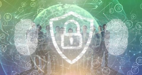 Tech Team Protecting Online Data with Virtual Security Measures