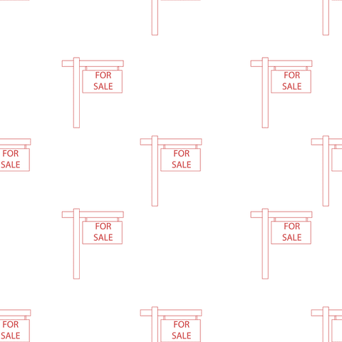Transparent Realty For Sale Signs on Repeated Pattern Background - Download Free Stock Videos Pikwizard.com