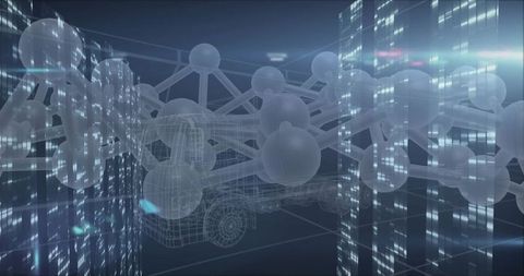 Futuristic transport and molecular iot network in virtual space