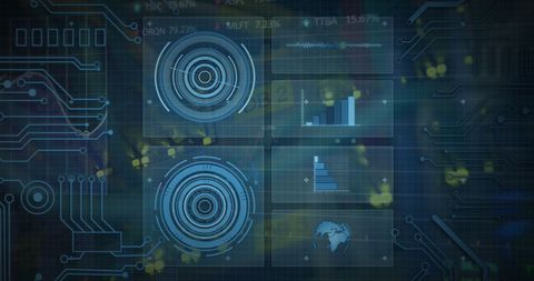 Advanced Data Processing in High-Tech Virtual Environment - Download Free Stock Images Pikwizard.com