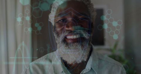 Senior African American Man Connecting with Digital Interface - Download Free Stock Images Pikwizard.com