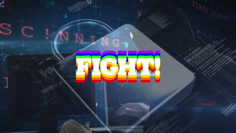 Cybersecurity Alert with Padlock and Digital Data Visual