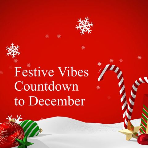 festive vibes countdown to december with christmas decorations - Download Free Stock Templates Pikwizard.com