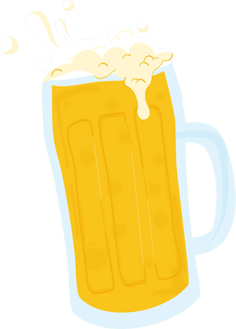 illustration of beer mug with foam on transparent backdrop - Download Free Stock Videos Pikwizard.com