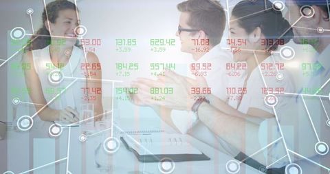 Business Colleagues & Stock Market Analysis Merger - Download Free Stock Images Pikwizard.com