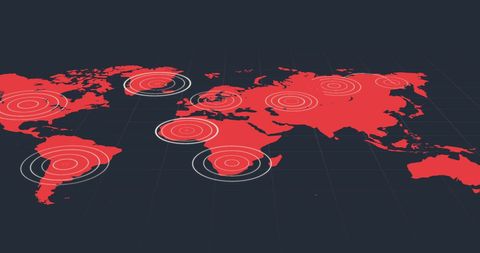 Global Connectivity Concept with Radiating Network Hubs - Download Free Stock Images Pikwizard.com