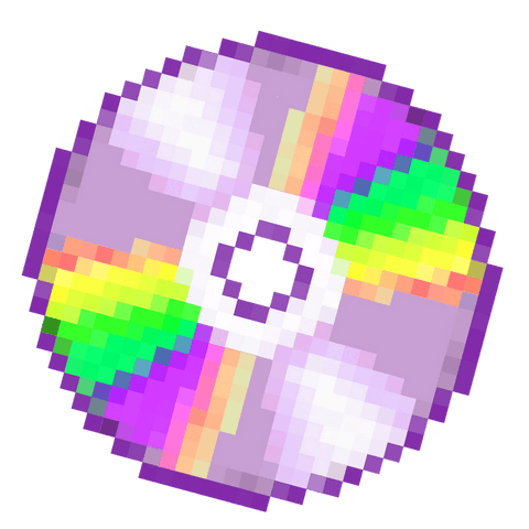 Pixel Art Compact Disc Floating in Transparent Space - Download Free Stock Videos Pikwizard.com