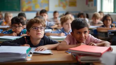 Engaged Students Collectively Listening in Class